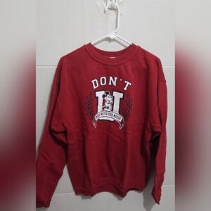 VINTAGE  Disney Mickey Mouse Sweatshirt Men Size S Red Crew Neck 90s Y2K